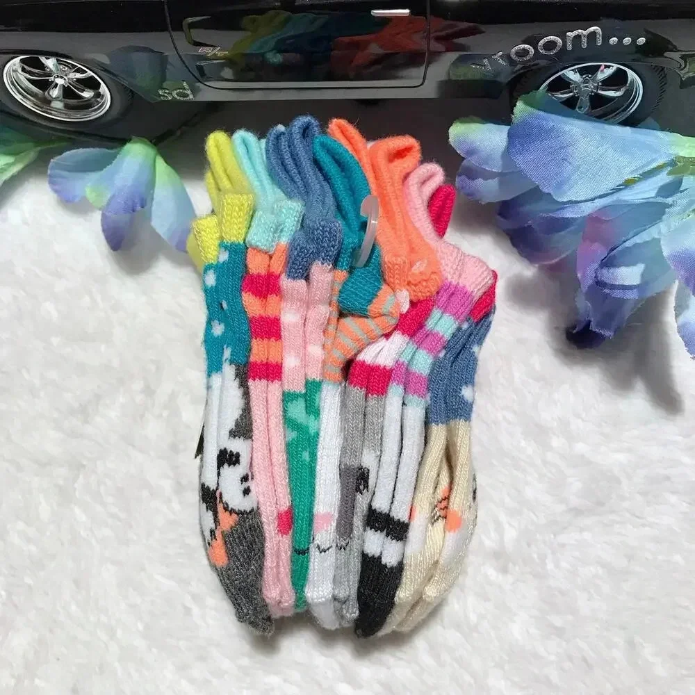 Cat & Jack NWT 7 Pairs No Show Socks Girls S (5.5-8.5)